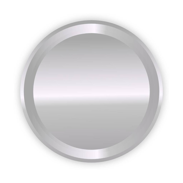 Forma redonda de cor prata para medalha - Foto, Imagem