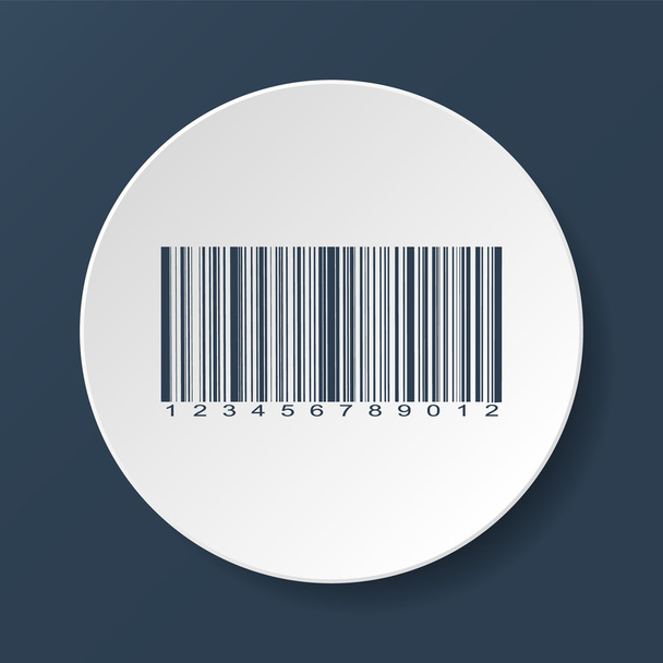 Barcode icon, vector illustration - Vector, Image