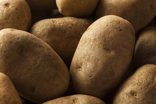 Organic Raw Brown Potatoes - Fotoğraf, Görsel