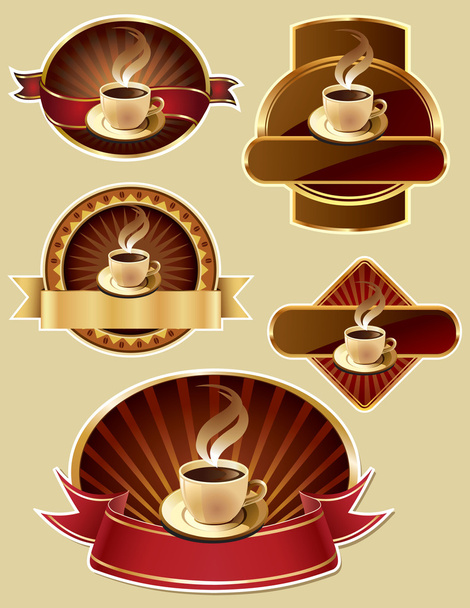 coffee design templates. Vector banners. - Vektor, obrázek