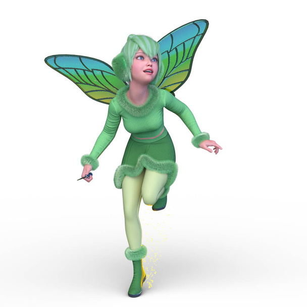 3D rendering of a fairy - 写真・画像