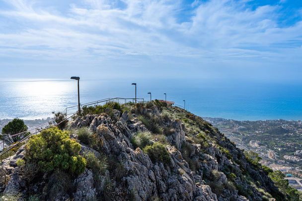 Vista panorámica desde el monte Calamorro, cerca de Málaga en la Costa del Sol en España - Foto, imagen