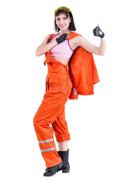 Young builder woman in uniform - Fotografie, Obrázek