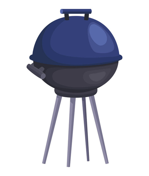 grill oven equipment isolated icon - Vector, Image