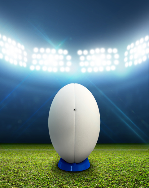 Stadion Rugby i piłki - Zdjęcie, obraz