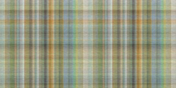Tartan seamless border. Traditional gingham texture for natural trendy trim - Photo, Image