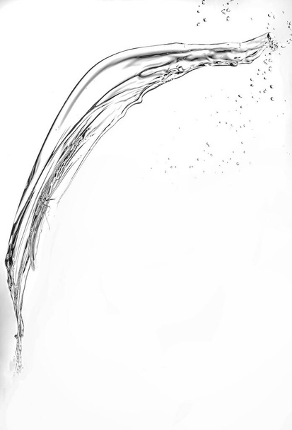 велика бризка води ізольована на білому тлі
 - Фото, зображення