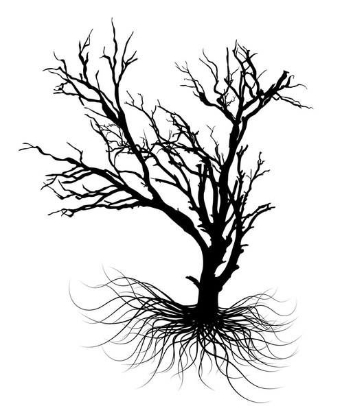 Árbol muerto Halloween Graphic
 - Vector, imagen