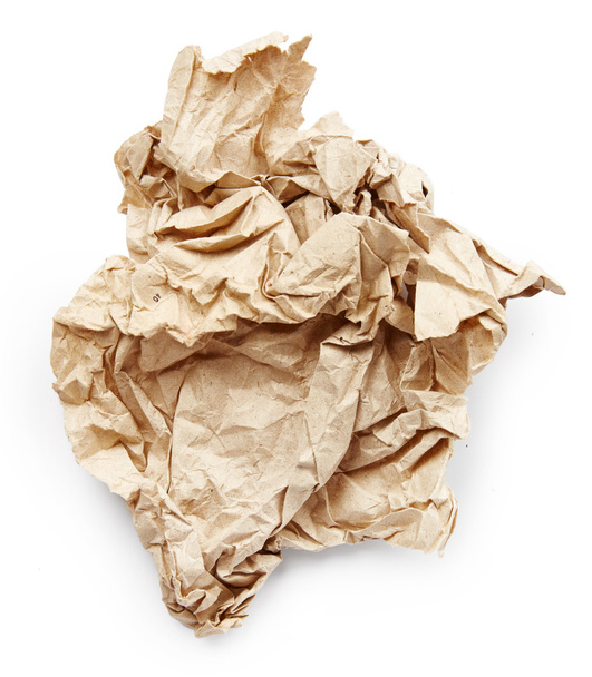 Смятый лист бумаги - Фото, изображение