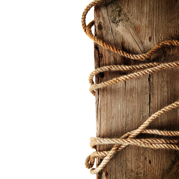 Tablero de madera con cuerda
 - Foto, imagen