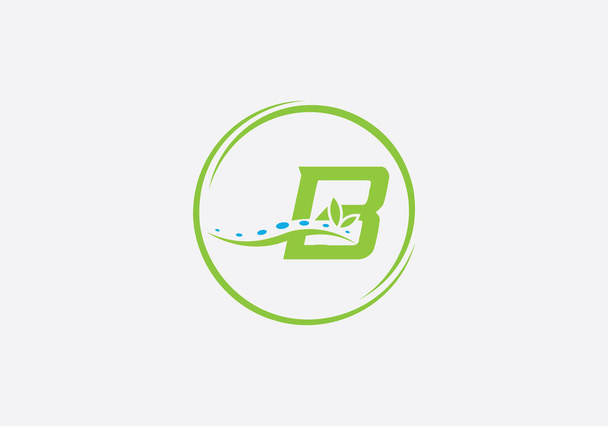 Terapia de massagem física e natureza spa saúde logotipo design vector com as letras - Vetor, Imagem