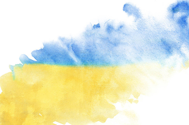 Ukraine national flag. Background texture. - Fotó, kép