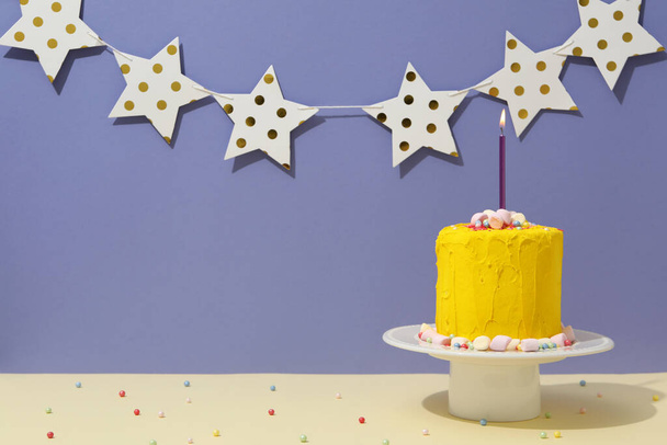 Concept of Happy Birthday, Happy Birthday cake - Foto, Imagem