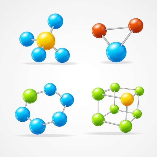 Vector molecule set - Вектор, зображення