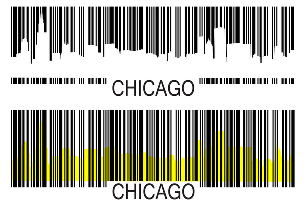 Σικάγο barcodes - Διάνυσμα, εικόνα