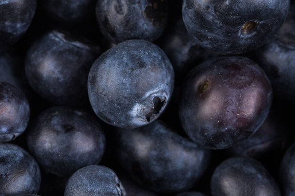 Group of fresh juisy blueberries isolated on white background - Photo, Image