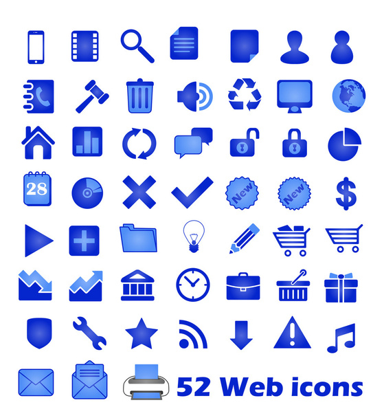 Iconos Web - Foto, imagen