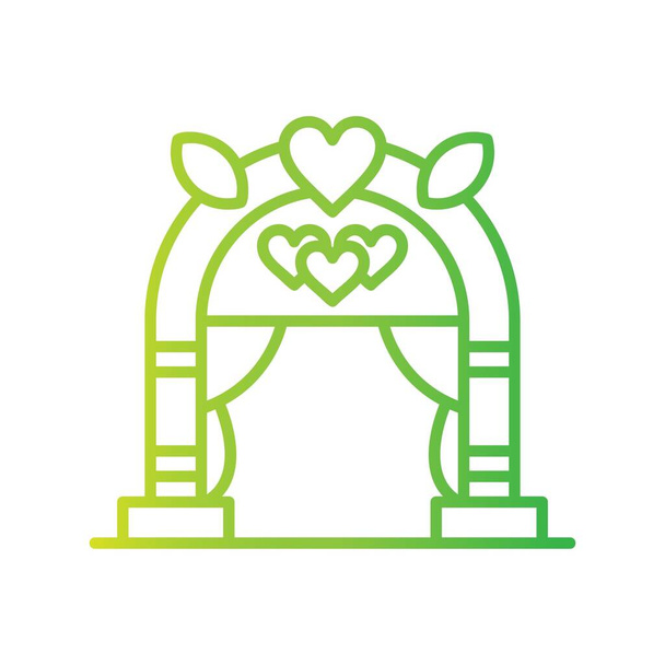 Весільна арка Творчі ікони Демонстрація
 - Вектор, зображення