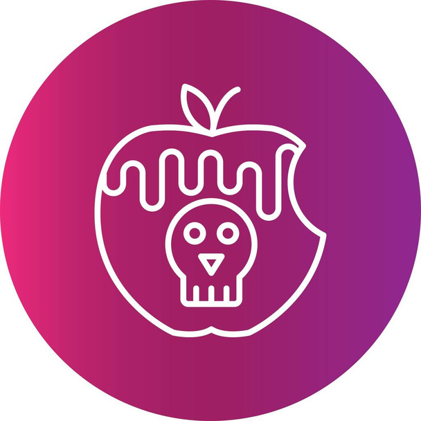  Poisoned Apple Creative Icons Desig - Vector, Image
