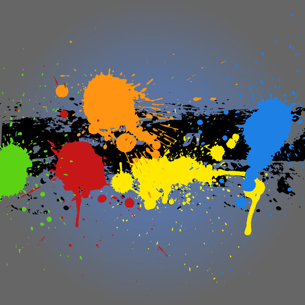 Malowania Splash tło Grunge - Wektor, obraz