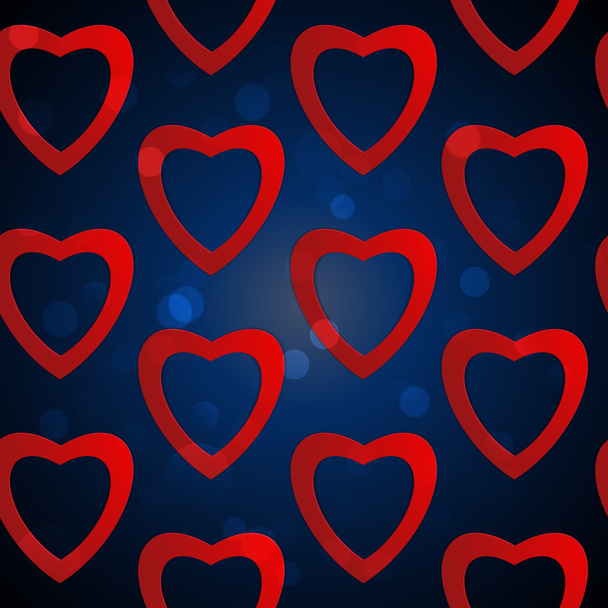Valentines day. Abstract paper hearts. Love. Valentine background with hearts - Vecteur, image