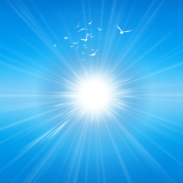 Сияющее солнце
 - Фото, изображение