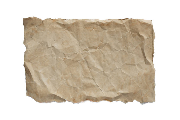 Kırpılmış eski sararmış kağıt kırpma yolu ile - Fotoğraf, Görsel