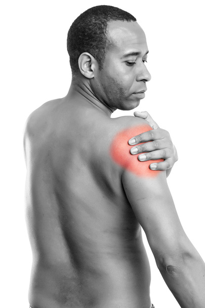 Mann mit Schulterschmerzen - Foto, Bild