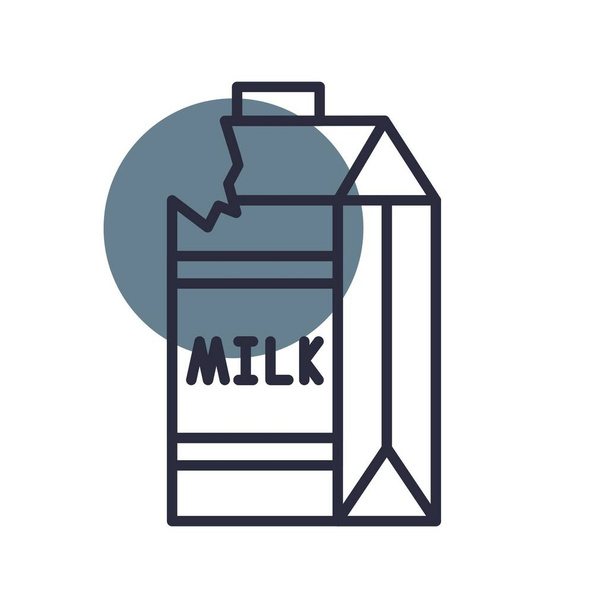  Milk Carton Creative Icons Desig - Вектор, зображення