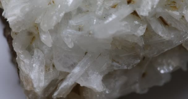 Stilbite crystals in close-up - Footage, Video
