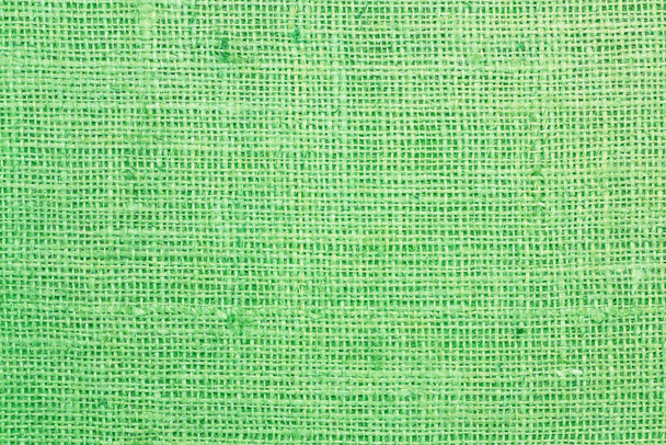 Vihreä kangas rakenne todellinen pellava langat kankaalle kaunis pellava rakenne kankaalle näytteenä vihreä pellava kankaalle - Valokuva, kuva