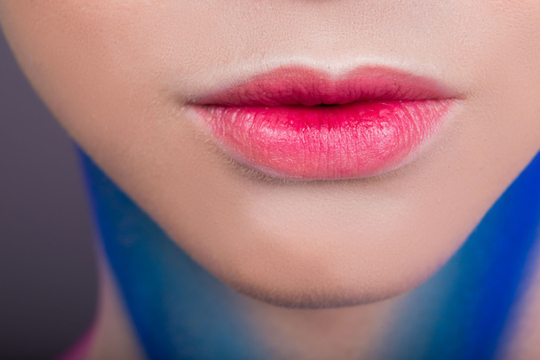 Beautiful female lips. - Photo, Image