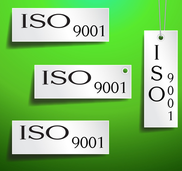 Ετικέτα πιστοποίησης ISO - Διάνυσμα, εικόνα