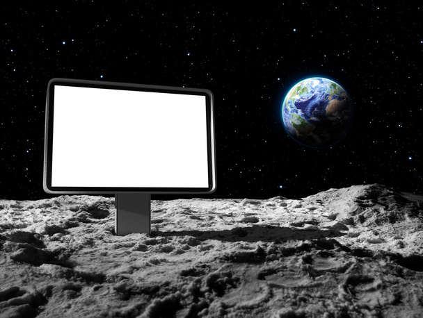 Billboard on moon surface - Photo, image