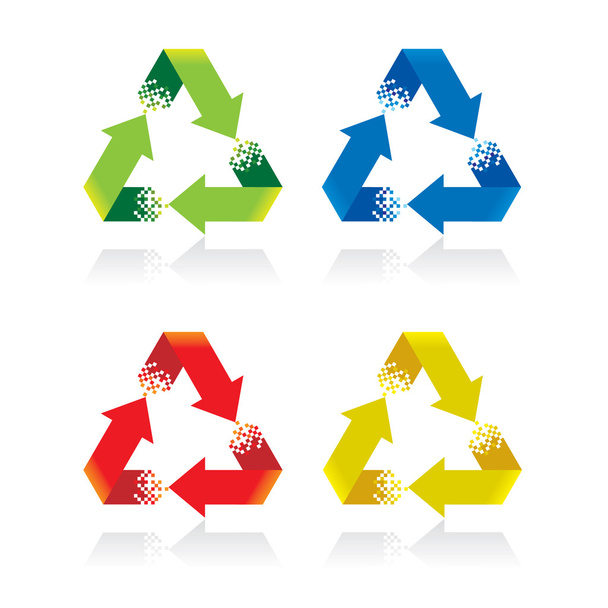 Recycle symbool - Vector, afbeelding
