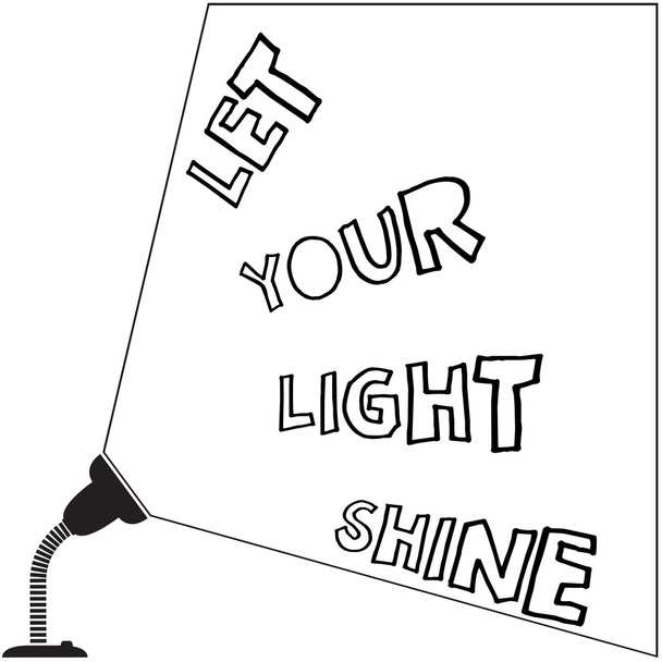 Laissez votre lampe de lumière briller
 - Vecteur, image