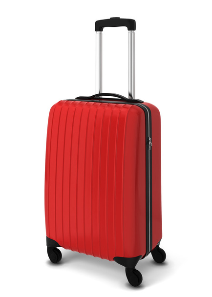 Red suitcase - Foto, afbeelding