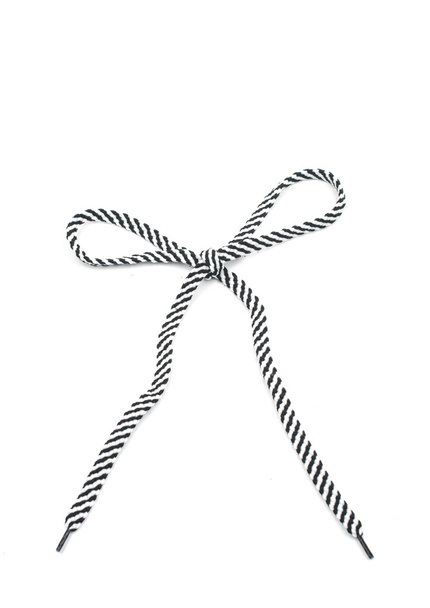 Lazo de cordones rayado
 - Foto, Imagen