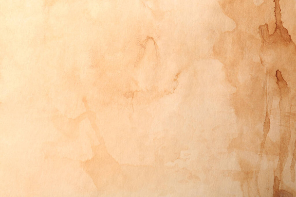 Sheet of old parchment paper as background, top view - Zdjęcie, obraz