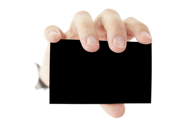 μαύρο κενό επαγγελματική κάρτα - Φωτογραφία, εικόνα
