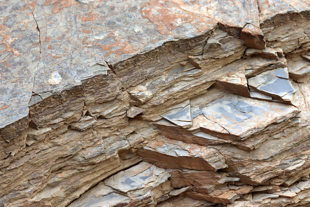 Surface de roche émiettée. Texture fond. - Photo, image