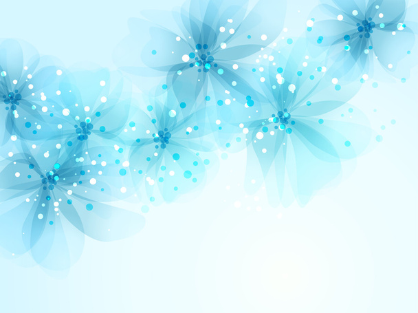 vector background with flowers - Διάνυσμα, εικόνα