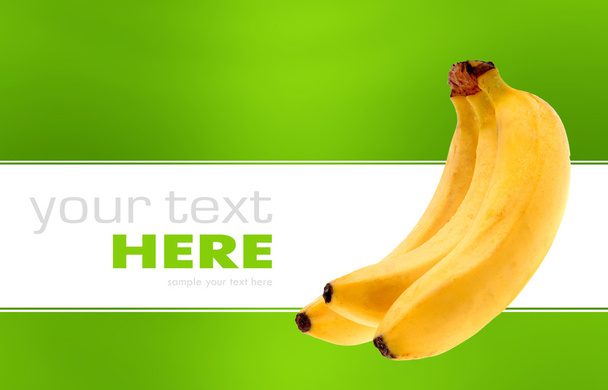 Banana isolated on a background - Foto, imagen