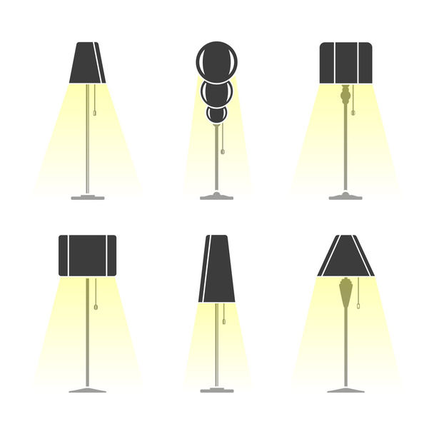 Set of lamps - Vector, Image