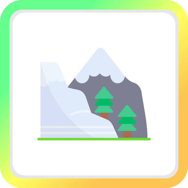  Mountain Creative Icons Desig - Wektor, obraz