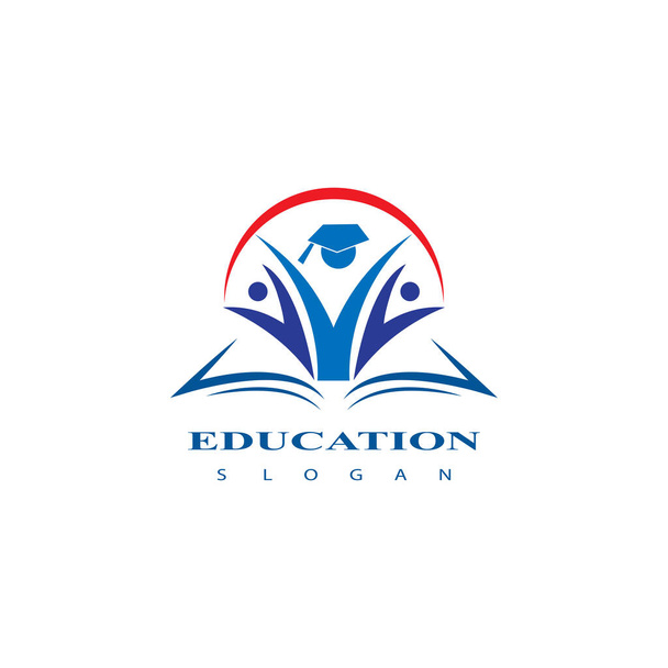 Oktatási logó ikon design, érettségi sapka logó vagy ikon - Vektor, kép