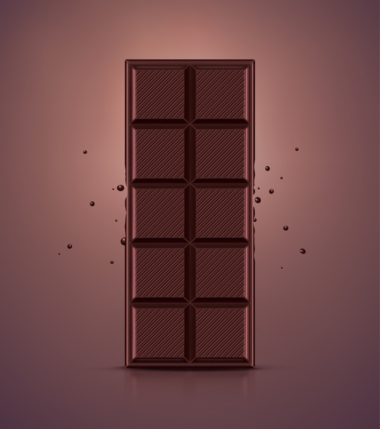 Шоколад у плитці
 - Вектор, зображення