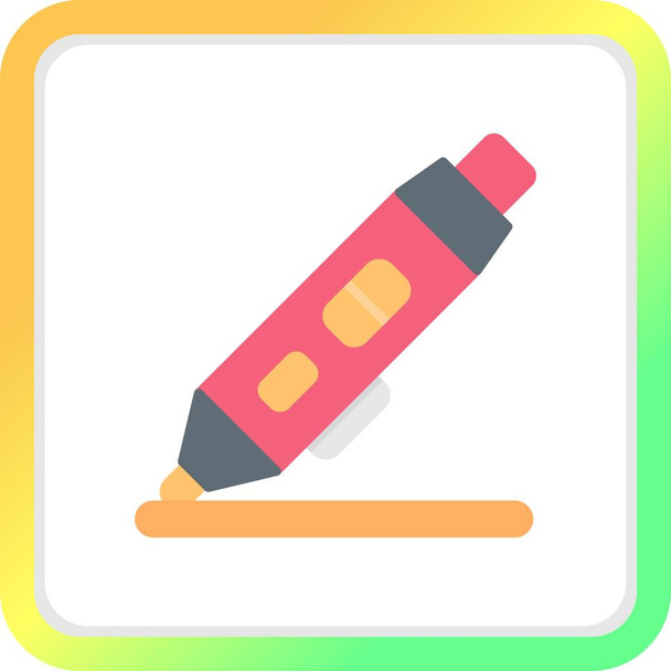  3d Pen Creative Icons Desig - Vector, Image