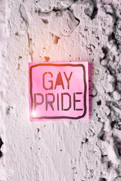 Käsitteellinen näyttö Gay Pride, Business concept Arvokkuus idyllinen, joka kuuluu joko miehelle tai naiselle - Valokuva, kuva