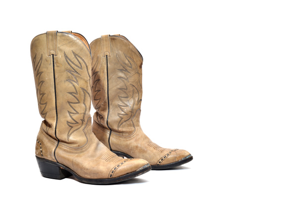Cowboy's boots from a natural leather  - Photo, Image